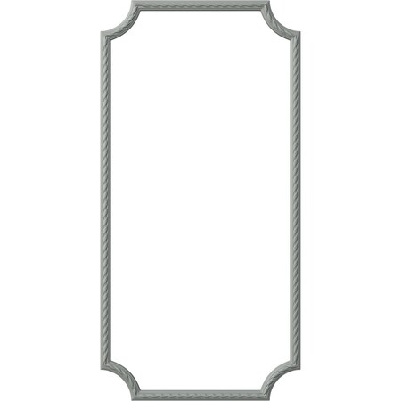 Ekena Millwork 31-in. W x 62-in. H Reeded Acanthus Leaf Panel Moulding Kit Single Panel PMLKJA31X62A